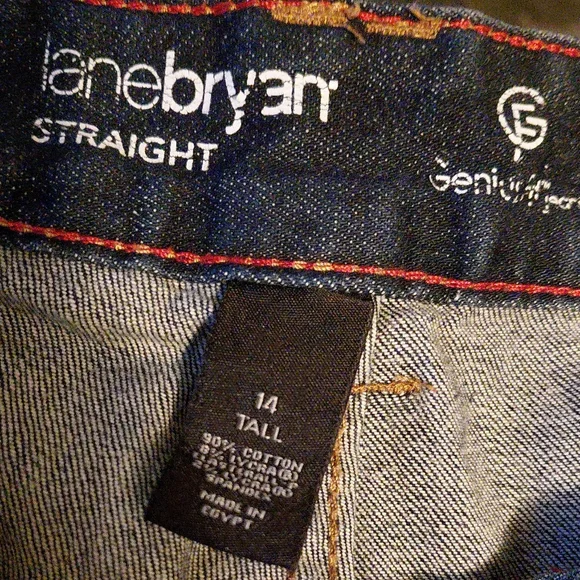 Lane Bryant Womens Dark Wash Straight Leg Jeans Size 14 Tall - Picture 7 of 10